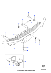 Trittstufe - Abschleppöse - hinten