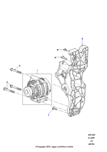 Drehstromlichtmaschine 2.4L Duratorq-TDCi HPCR(140PS)-Puma