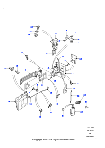 Vordertür Schlossmechanismus