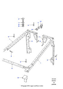 Schließbleche - Karosserie hinten