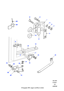 Fondtürscharniere und Feststeller