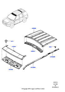 25B Dachblech L359 FREELANDER 2 2006 - 2014 (L359),Elektrisches Hebeschiebedach