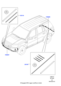 15A Kabelstrang - Karosserie u. Heck L359 FREELANDER 2 2006 - 2014 (L359)