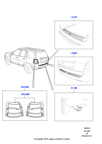 25A Karosserie-Verzierungssätze – hint. L359 FREELANDER 2 2006 - 2014 (L359)