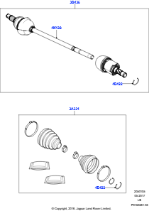 05A Gelenkwelle - Hinterachsantrieb L359 FREELANDER 2 2006 - 2014 (L359),6-Gang-Automatikgetriebe AWF21 AWD