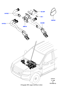 15 Heizungsschläuche L359 FREELANDER 2 2006 - 2014 (L359)