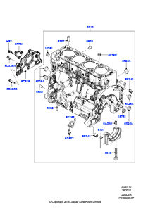 10 Zyl.block/Verschlußstopfen/Deckel L550 DISCOVERY SPORT 2015 > (L550),2,2L DOHC EFI TC DW12