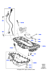 15 Ölwanne/Ölmeßstab L550 DISCOVERY SPORT 2015 > (L550),2,2L DOHC EFI TC DW12