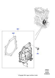 10 Wasserpumpe L550 DISCOVERY SPORT 2015 > (L550),2,2L DOHC EFI TC DW12