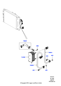 05A Getriebekühlsystem L359 FREELANDER 2 2006 - 2014 (L359),3.2L DOHC MPI Benziner I6