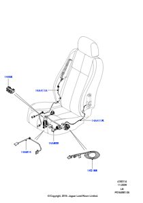 14 Kabelstrang - Sitz L359 FREELANDER 2 2006 - 2014 (L359)