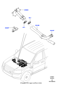 21 Schläuche - Zusatzheizung L359 FREELANDER 2 2006 - 2014 (L359),Kraftstoff-Zusatzheizung