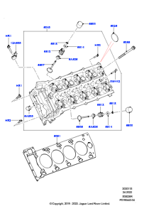 15A Zylinderkopf L322 RANGE ROVER 2010 - 2012 (L322),5.0L OHC SGDI KPM V8 Benzin - AJ133
