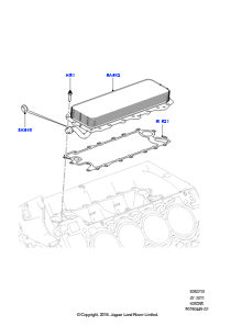 10B Ölkühler/Ölfilter L494 RANGE ROVER SPORT 2014 - 2022 (L494),5.0LP Aj133 Dohc Cda S/C Enhanced