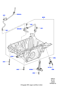 15A Ölwanne/Ölmeßstab L322 RANGE ROVER 2010 - 2012 (L322),5.0L OHC SGDI KPM V8 Benzin - AJ133