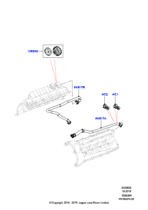 05A Abgasentgiftung - Kurbelgehäuse L494 RANGE ROVER SPORT 2014 - 2022 (L494),5.0LP Aj133 Dohc Cda S/C Enhanced