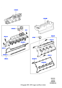 15A Zylinderkopfhaube L322 RANGE ROVER 2010 - 2012 (L322),5.0LP Aj133 Dohc Cda S/C Enhanced