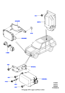 05A Geschwindigkeitsregelanlage L322 RANGE ROVER 2010 - 2012 (L322),5.0L OHC SGDI KPM V8 Benzin - AJ133