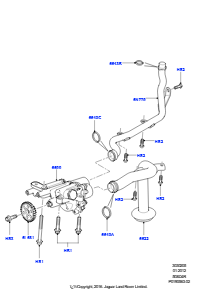 05 Ölpumpe L320 RANGE ROVER SPORT 2010 - 2013 (L320),5.0L OHC SGDI SGM V8 Benzin - AJ133