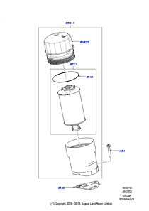 10A Ölkühler/Ölfilter L322 RANGE ROVER 2010 - 2012 (L322),5.0L OHC SGDI SGM V8 Benzin - AJ133