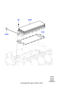 10B Ölkühler/Ölfilter L319 DISCOVERY 4 2010 - 2016 (L319),5.0L OHC SGDI SGM V8 Benzin - AJ133