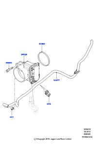 15A Drosselklappengehäuse L320 RANGE ROVER SPORT 2010 - 2013 (L320),5.0L OHC SGDI SGM V8 Benzin - AJ133
