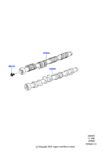 10 Nockenwelle L320 RANGE ROVER SPORT 2010 - 2013 (L320),5.0L OHC SGDI SGM V8 Benzin - AJ133