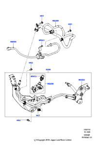 10C Kraftstoffleitungen L319 DISCOVERY 4 2010 - 2016 (L319),5.0L OHC SGDI SGM V8 Benzin - AJ133