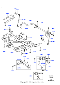 05A Querlenker/Stabilisat./Querträger L322 RANGE ROVER 2010 - 2012 (L322),Ohne gepanzertes Fahrzeug