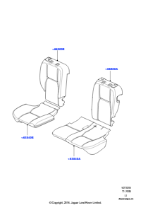 35A Rücksitzpolst./Verkleidungen&Heiz. L322 RANGE ROVER 2010 - 2012 (L322),O. Heiz./Kühlung Vorder-/Rücksitze