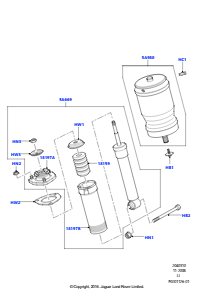 10A Hinterfedern/Stoßdämpfer L322 RANGE ROVER 2010 - 2012 (L322),Ohne adaptive Dämpfung