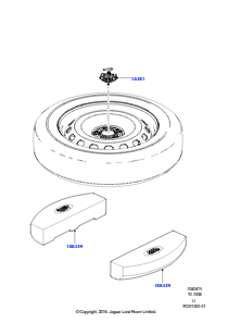 15 Reserverad-Halterung L322 RANGE ROVER 2010 - 2012 (L322)