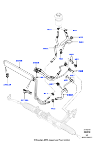 10A Vor-/Rückl.schläuche - Servolenk. L322 RANGE ROVER 2010 - 2012 (L322),3.6L V8 32V DOHC EFi Diesel Lion