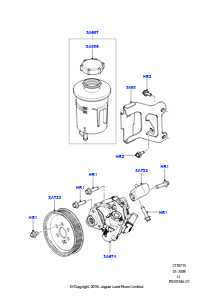 15A Befestigung - Pumpe - Servolenkung L322 RANGE ROVER 2010 - 2012 (L322),5.0L OHC SGDI SGM V8 Benzin - AJ133