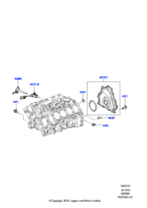 10 Zyl.block/Verschlußstopfen/Deckel L322 RANGE ROVER 2010 - 2012 (L322),3.6L V8 32V DOHC EFi Diesel Lion