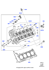 15B Zylinderkopf L322 RANGE ROVER 2010 - 2012 (L322),3.6L V8 32V DOHC EFi Diesel Lion