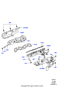 25 Auspuffkrümmer L322 RANGE ROVER 2010 - 2012 (L322),3.6L V8 32V DOHC EFi Diesel Lion