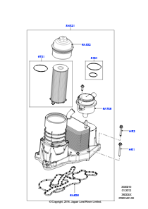 10 Ölkühler/Ölfilter L320 RANGE ROVER SPORT 2010 - 2013 (L320),3.6L V8 32V DOHC EFi Diesel Lion