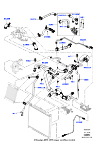 05A Leitungen u. Schläuche - Kühlsystem L322 RANGE ROVER 2010 - 2012 (L322),3.6L V8 32V DOHC EFi Diesel Lion
