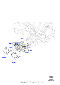 13A Einspritzpumpe an Motor angebaut L494 RANGE ROVER SPORT 2014 - 2022 (L494),5.0LP Aj133 Dohc Cda S/C Enhanced