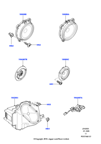 05A Lautsprecher L322 RANGE ROVER 2010 - 2012 (L322),Ohne gepanzertes Fahrzeug
