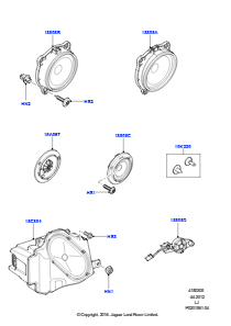 05B Lautsprecher L322 RANGE ROVER 2010 - 2012 (L322),Ohne gepanzertes Fahrzeug