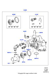 20 Thermostat/Gehäuse und Anbauteile L322 RANGE ROVER 2010 - 2012 (L322),3.6L V8 32V DOHC EFi Diesel Lion