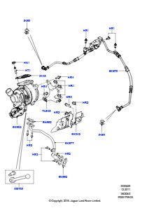 25A Turbolader L322 RANGE ROVER 2010 - 2012 (L322),3.6L V8 32V DOHC EFi Diesel Lion