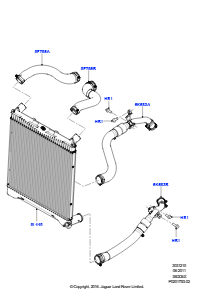 10 Zw.kühler/Luftführung/Schläuche L322 RANGE ROVER 2010 - 2012 (L322),3.6L V8 32V DOHC EFi Diesel Lion