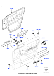 15A Einbau - Verkleidung - Tür vorn L322 RANGE ROVER 2010 - 2012 (L322)