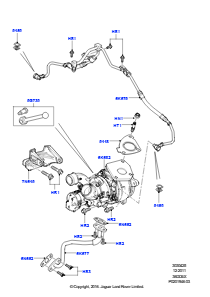 25D Turbolader L320 RANGE ROVER SPORT 2010 - 2013 (L320),3.6L V8 32V DOHC EFi Diesel Lion