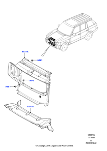 15 Luftabweiser L322 RANGE ROVER 2010 - 2012 (L322)