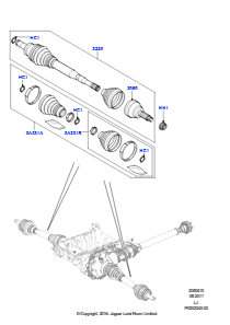 10B Gelenkwelle - Vorderachsantrieb L322 RANGE ROVER 2010 - 2012 (L322)