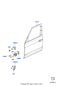 05A Türen v., Scharniere u. Dicht. L322 RANGE ROVER 2010 - 2012 (L322)